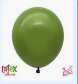 Bolsa De Globos 9" Verde Olivo C/50