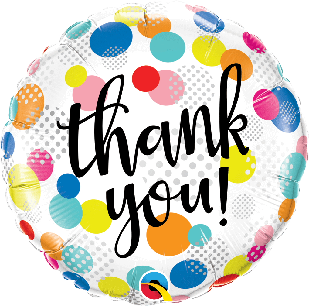Globo 18" Dots Thank You C/1