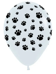 Globo 12" Latex Infinity Huellitas C/1