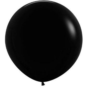 Globo 24" Latex Fashion Negro C/1