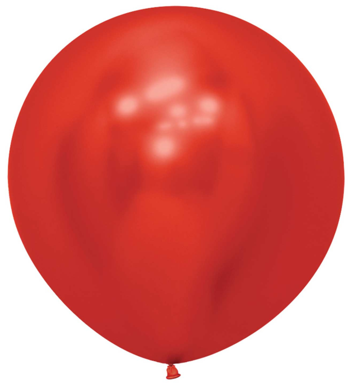 Globo 24" Reflex Cristal Rojo C/1