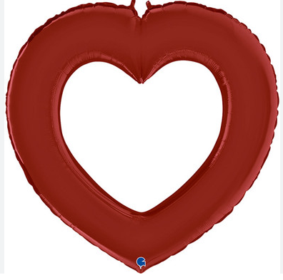 Globo 33" Corazon Link Y Rojo C/1