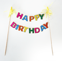 Cake Topper Happy Birthday Colores C/1