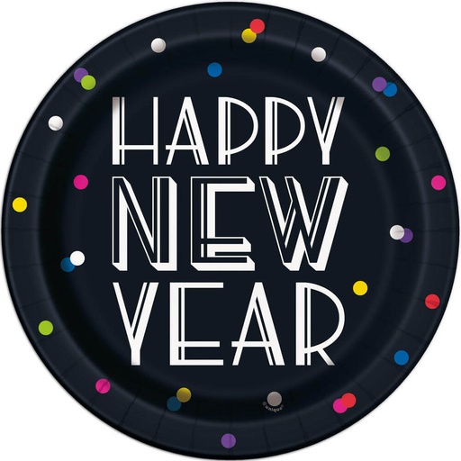 [30.72935] Plato 9" Neon Dots New Year C/8