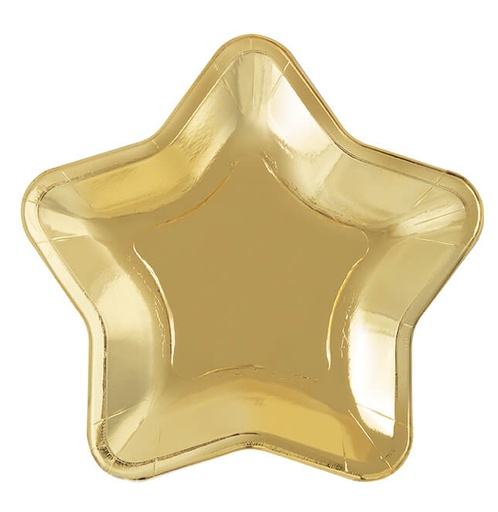 [30.28124] Plato Figura Estrella Gold C/8