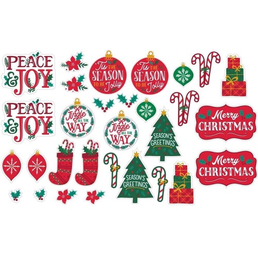 [41.190975] Value Pack Traditional Christmas Cutouts C/30