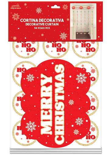 [15.6139] Cortina Decorativa Merry Christmas C/1