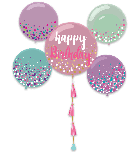 [10.6116/731] Adorno Movil Happy Birthday Sweet Balloons C/1