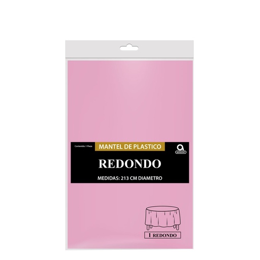 [11.8870/7] Mantel Redondo Rosa Bebe C/1