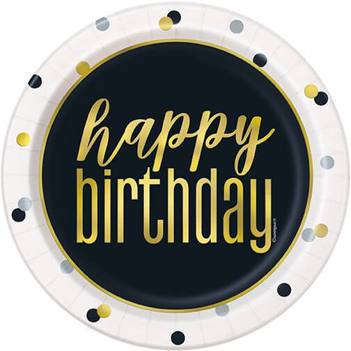[30.73184] Plato 7" Metallic Happy Birthday C/8