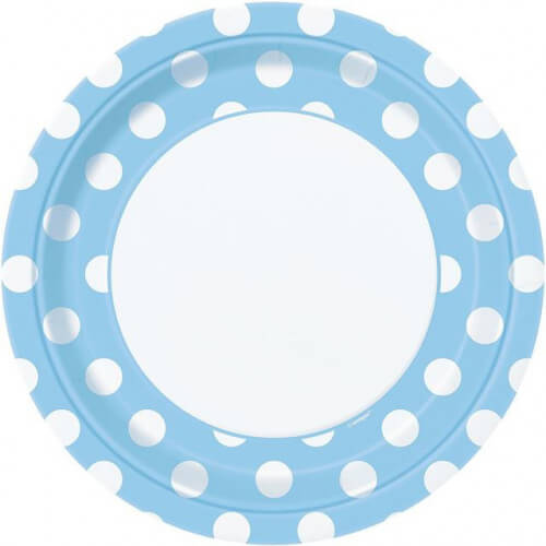 [30.37965] Plato 9" Blue Dots C/8