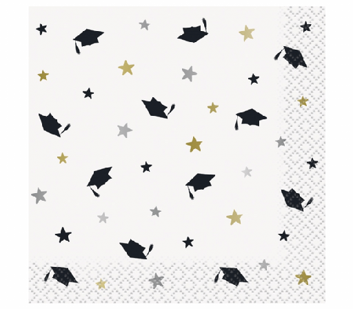[30.24871] Servilleta CH Stars & Caps Graduation C/16
