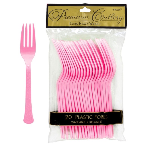[10.8893/7] Tenedores Rosa Bebe C/20