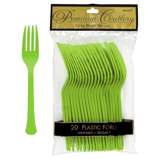 [10.8893/16] Tenedores Verde Kiwi C/20