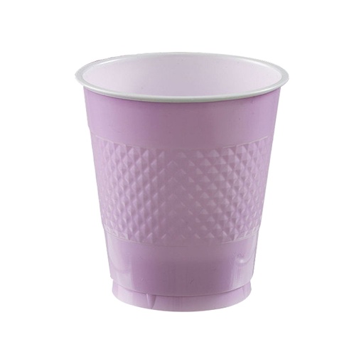 [11.8885/10] Vaso Plastico 12oz Lavanda C/20