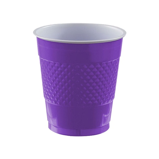 [11.8885/11] Vaso Plastico 12oz Morado C/20