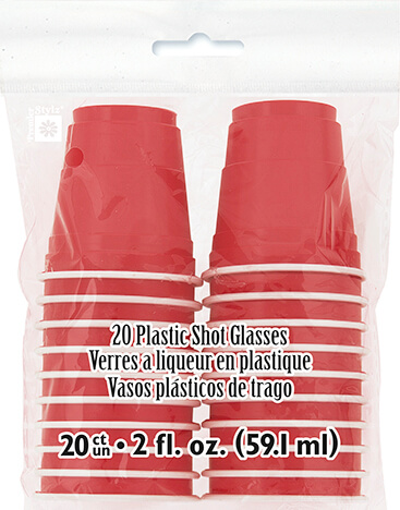 [30.37579] Vaso Shot Rojo C/20
