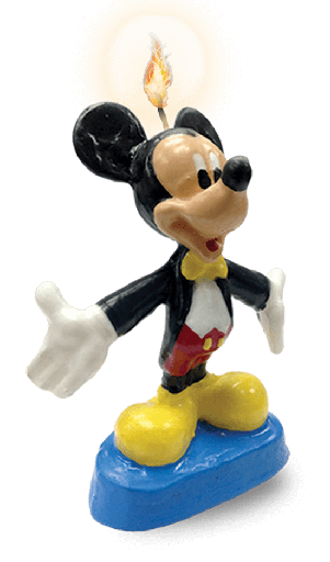 [10.479/222] Vela Figura Mickey Mouse C/1