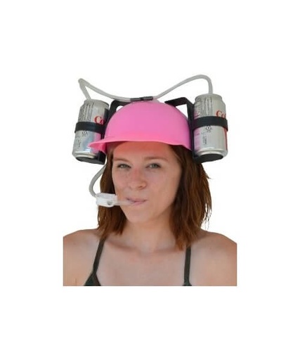 [69.HA059-P] Casco Crazy P/Bebida Rosa C/1