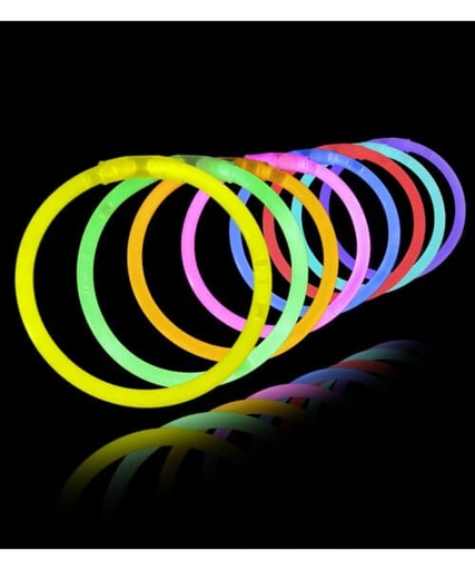 [14.5560/1] Tubo Pulseras Neon C/100