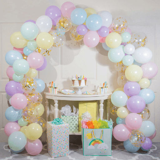 [20.353985] Balloon Garland Colores Pastel C/1