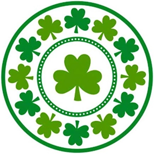 [40.551453 ] Plato 9" Lucky Shamrocks C/8