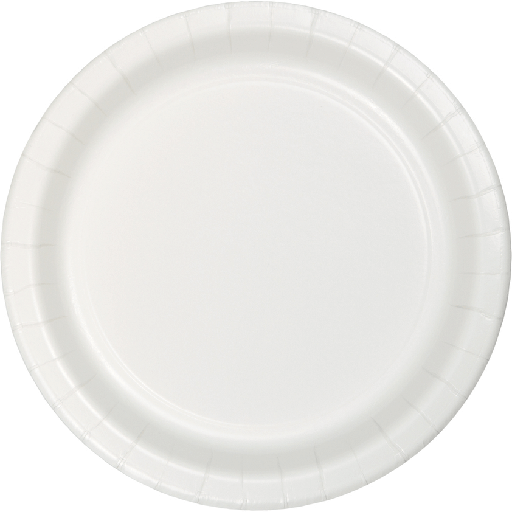 [20.533272 ] Plato 7" Blanco Carton C/8