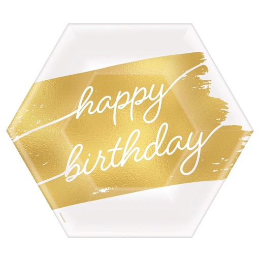 [40.542767] Plato 7" Hexagonal Golden Age Birthday C/8