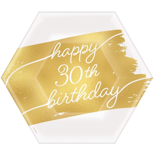 [40.540026] Plato 7" Hexagonal Golden Age Birthday 30 C/8