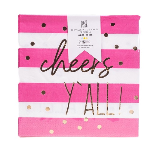 [170.8491] Servilleta G Cheers Pink C/16