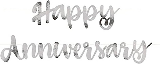 [31.72607] Banner Happy Anniversary Plata C/1