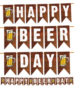 [69.DEBBBD] Letrero Banderillas Happy Beer Day c/1