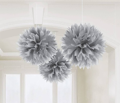 [41.18055.18] Fluffy Decorations Silver / Plata C/3