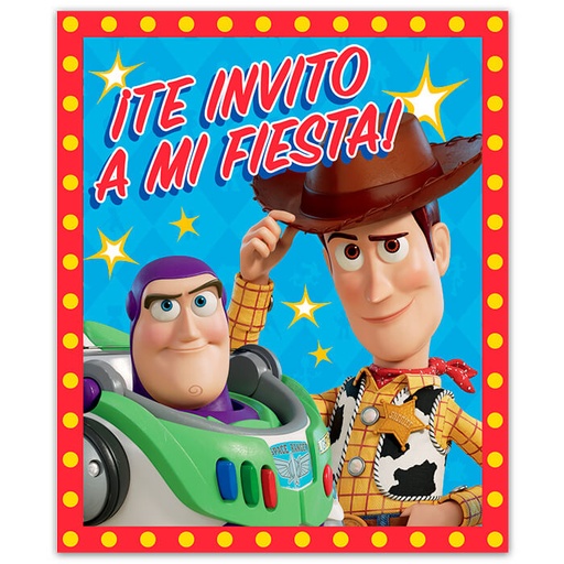 [10.9048-795] Invitaciones Toy Story 4