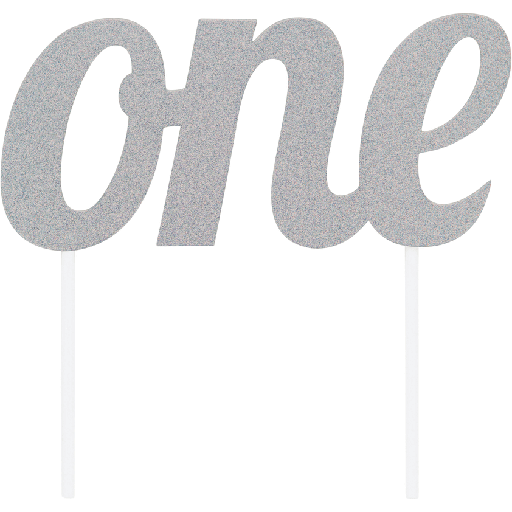 [20.324534] Cake Topper One Silver C/1