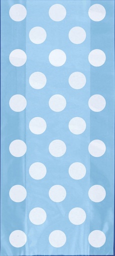 [31.62121] Bolsa Celofan Azul Pastel Polka C/20