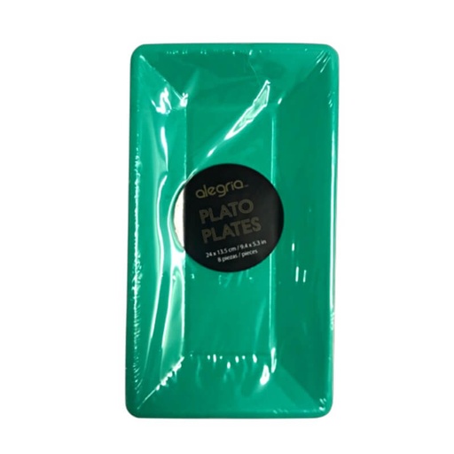 [230.PPR001030] Charola Carton Verde Aqua C/8