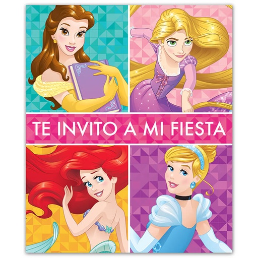 [10.9048-646] Invitaciones Princesas C/6