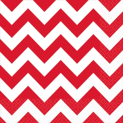 [40.511492.40] Servilleta G Chevron Rojo C/16