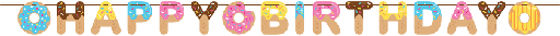 [20.324234] Shaped Banner Donut Time Donas C/1