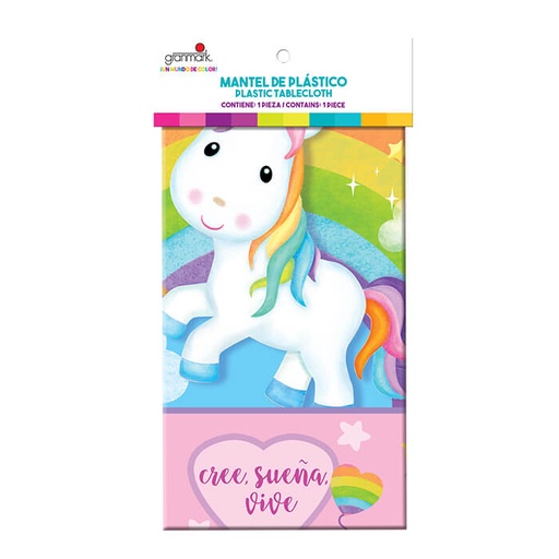 [10.440G-729] Mantel Arcoiris Unicornio C/1