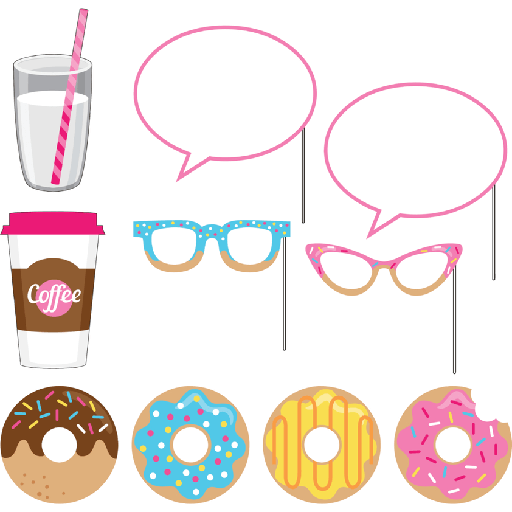 [20.324239] Photo Booth Props Donut Time C/10