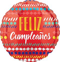 [191.411126] Globo 18" Feliz Cumpleñaos Festive C/1