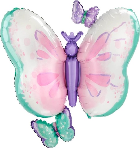 [193.42887-02] Globo 36"  Flutters Butterfly C/1