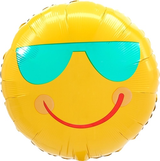 [191.42964-02] Globo 18" Yellow Smiles C/1