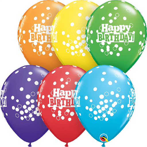 [203.49852] Globo 12" Arcoiris Bril C/1