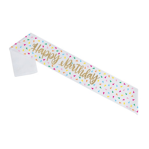 [31.26377] Sash Bright Triangle Birthday Foil C/1