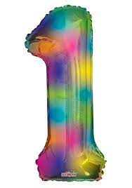 [196.16374-34] Globo 36" Numero 1 Multicolor C/1