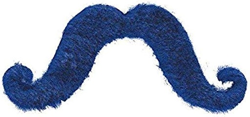 [41.390122.22] Moustache Colores Azul C/1