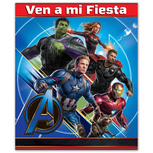 [14.9048-793] Invitaciones Avengers Endgame C/6